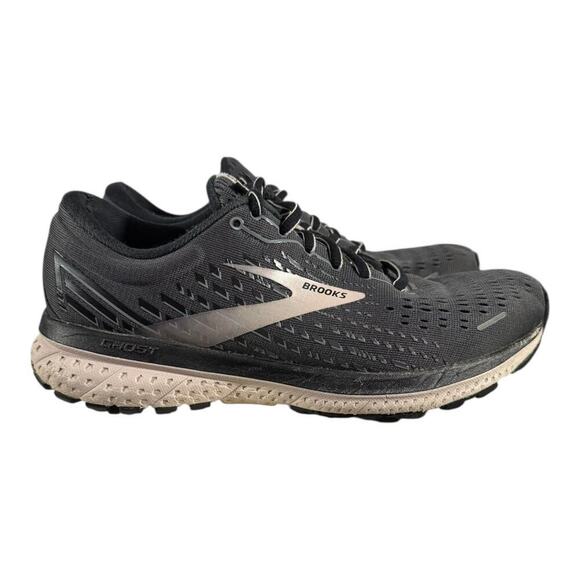 Brooks Shoes - Brooks Ghost 13 Black Gray Women’s 8 Wide (D) Running Shoes Cushioned Neutral
